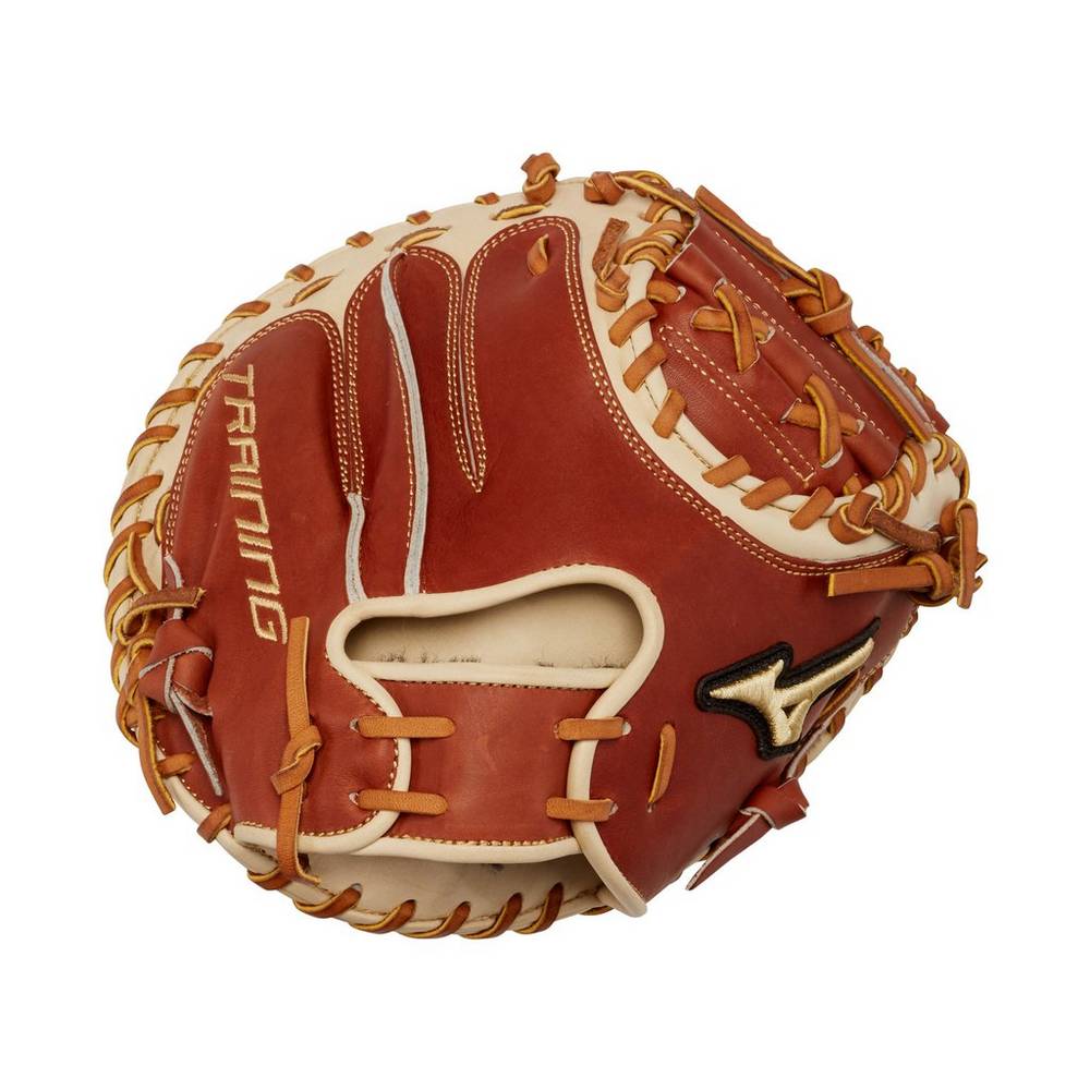 Catchers Mitt Mizuno Baseball Pro Select Training 31" - Mulher - Marrom - ATOHW6901